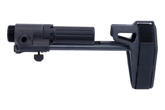 This Maxim Defense pistol brace features sling mounting QD slots.